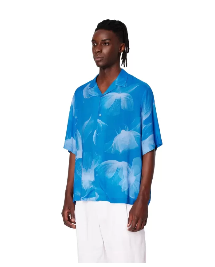 Camicia uomo con fantasia floreale e maniche boxy | ARMANI EXCHANGE Camicia uomo con fantasia floreale e maniche boxy | ARMANI EXCHANGE