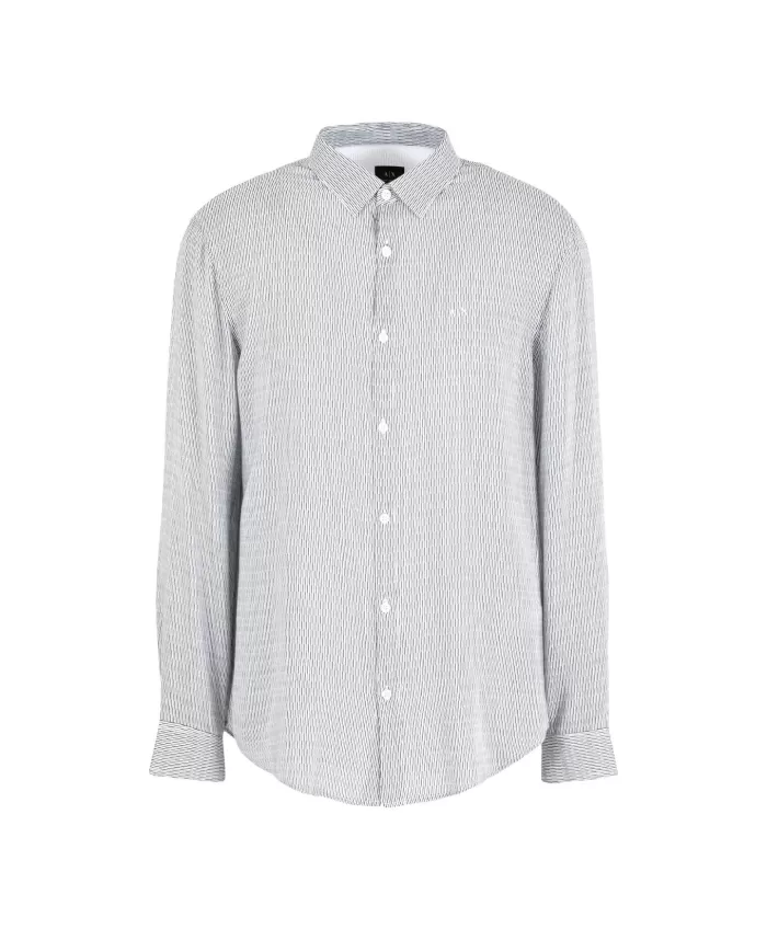 Camicia uomo wiquarry irregular lines con logo | ARMANI EXCHANGE Camicia uomo wiquarry irregular lines con logo | ARMANI EXCHANGE
