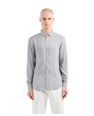 Camicia uomo wiquarry irregular lines con logo | ARMANI EXCHANGE