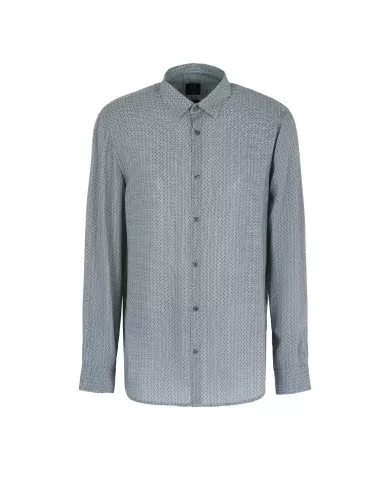 Camicia uomo urban chic/geo gric con fantasia e logo | ARMANI EXCHANGE Camicia uomo urban chic/geo gric con fantasia e logo | ARMANI EXCHANGE