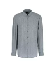 Camicia uomo urban chic/geo gric con fantasia e logo | ARMANI EXCHANGE