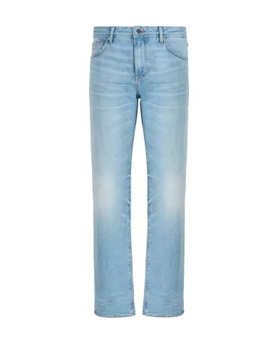 Jeans uomo indigo denim a gamba dritta | ARMANI EXCHANGE Jeans uomo indigo denim a gamba dritta | ARMANI EXCHANGE