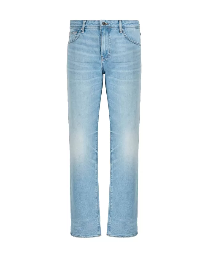 Jeans uomo indigo denim a gamba dritta | ARMANI EXCHANGE Jeans uomo indigo denim a gamba dritta | ARMANI EXCHANGE