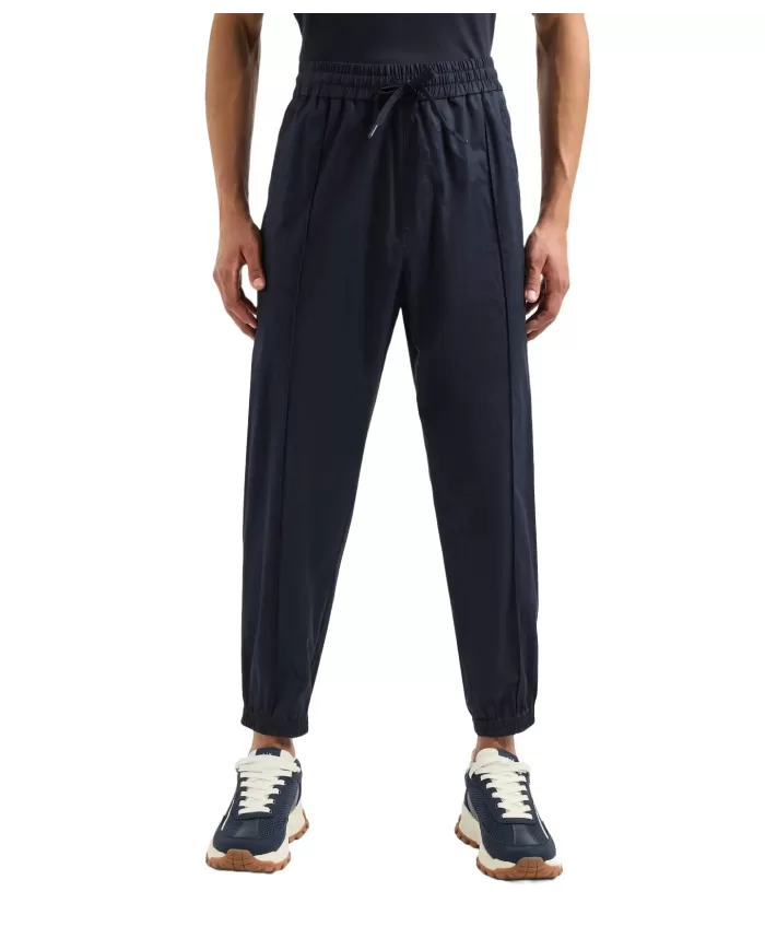 Pantalone uomo deep navy con dettaglio a piega | ARMANI EXCHANGE Pantalone uomo deep navy con dettaglio a piega | ARMANI EXCHANGE