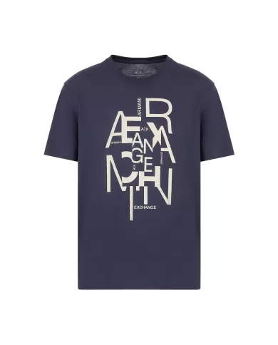 T-Shirt uomo night sky con stampa logata avanti | ARMANI EXCHANGE T-Shirt uomo night sky con stampa logata avanti | ARMANI EXCHANGE