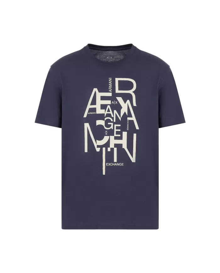 T-Shirt uomo night sky con stampa logata avanti | ARMANI EXCHANGE T-Shirt uomo night sky con stampa logata avanti | ARMANI EXCHANGE