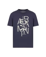 T-Shirt uomo night sky con stampa logata avanti | ARMANI EXCHANGE