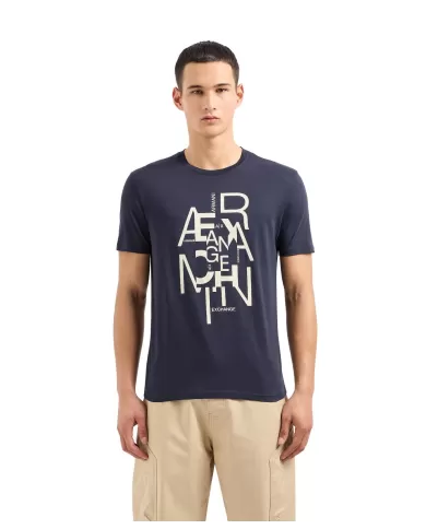 T-Shirt uomo night sky con stampa logata avanti | ARMANI EXCHANGE T-Shirt uomo night sky con stampa logata avanti | ARMANI EXCHANGE