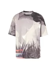 T-Shirt uomo safari allover con fantasia e logo | ARMANI EXCHANGE