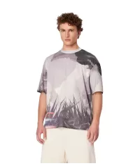T-Shirt uomo safari allover con fantasia e logo | ARMANI EXCHANGE