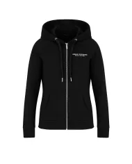 Felpa donna nera con cappuccio e logo avanti | ARMANI EXCHANGE Felpa donna nera con cappuccio e logo avanti | ARMANI EXCHANGE