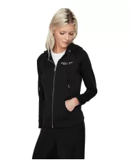 Felpa donna nera con cappuccio e logo avanti | ARMANI EXCHANGE Felpa donna nera con cappuccio e logo avanti | ARMANI EXCHANGE