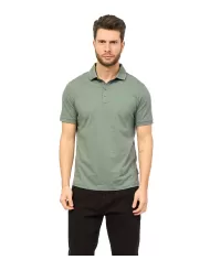 Polo uomo balsam green con logo in alto a destra | ARMANI EXCHANGE
