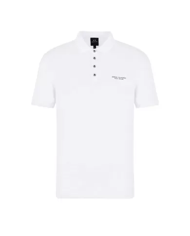 Polo uomo bianca con logo in alto a destra | ARMANI EXCHANGE Polo uomo bianca con logo in alto a destra | ARMANI EXCHANGE