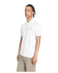 Polo uomo bianca con logo in alto a destra | ARMANI EXCHANGE