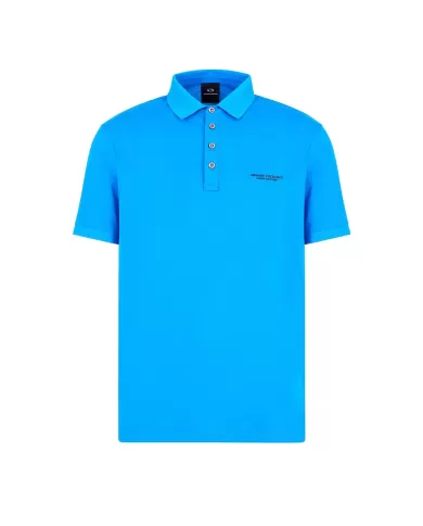 Polo uomo directoire blue con logo in alto a destra | ARMANI EXCHANGE Polo uomo directoire blue con logo in alto a destra | ARMANI EXCHANGE