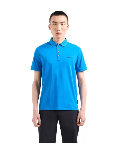 Polo uomo directoire blue con logo in alto a destra | ARMANI EXCHANGE Polo uomo directoire blue con logo in alto a destra | ARMANI EXCHANGE