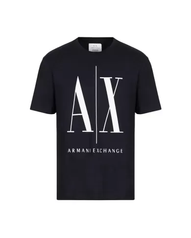 T-Shirt uomo navy con maxi logo stampato | ARMANI EXCHANGE T-Shirt uomo navy con maxi logo stampato | ARMANI EXCHANGE