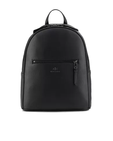 Zaino uomo nero con logo impresso | ARMANI EXCHANGE