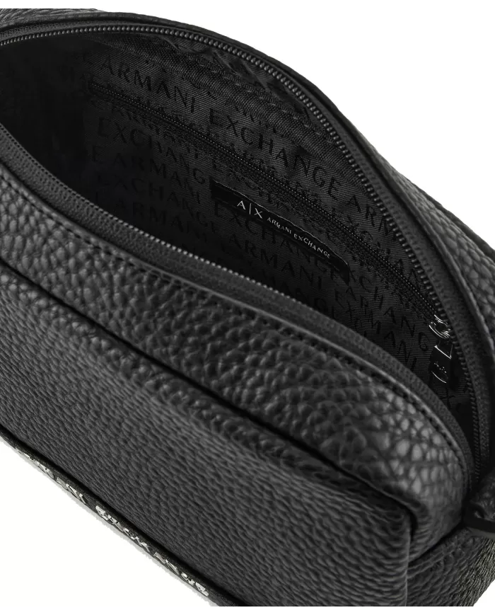 Pochette uomo nera con logo impresso | ARMANI EXCHANGE Pochette uomo nera con logo impresso | ARMANI EXCHANGE
