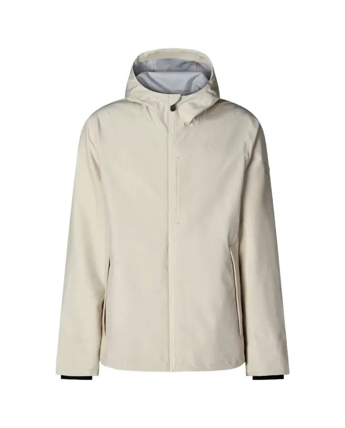 Giacca uomo shore beige con coulisse da regolare | SAVE THE DUCK Giacca uomo shore beige con coulisse da regolare | SAVE THE DUCK