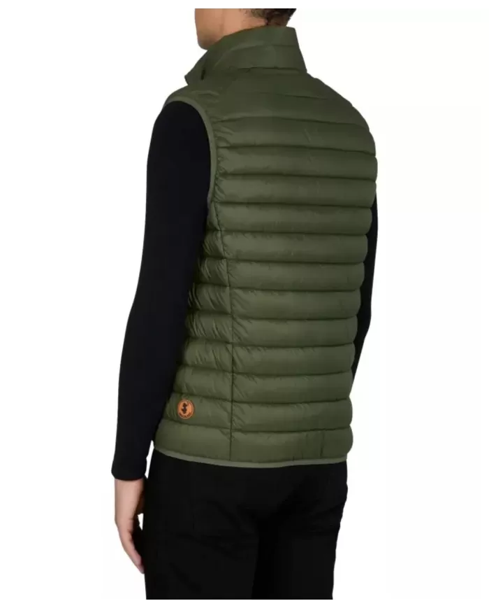 Gilet uomo dusty olive con logo e tasche interne | SAVE THE DUCK Gilet uomo dusty olive con logo e tasche interne | SAVE THE DUCK