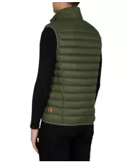 Gilet uomo dusty olive con logo e tasche interne | SAVE THE DUCK