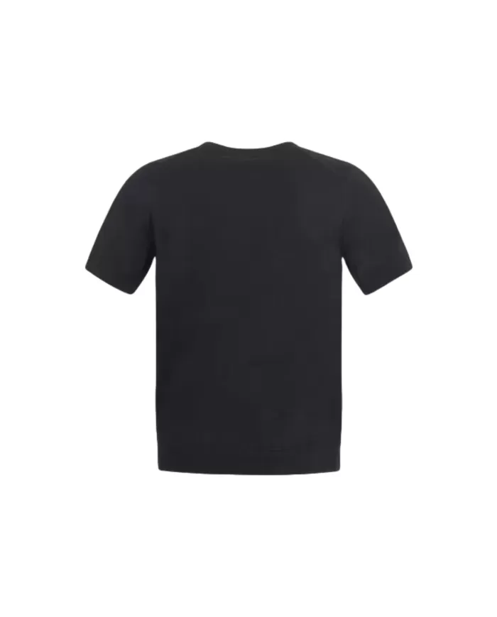 T-Shirt uomo nera con mini etichetta logata sul davanti | RICHMOND T-Shirt uomo nera con mini etichetta logata sul davanti | RICHMOND