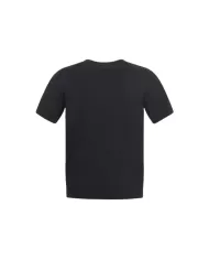 T-Shirt uomo nera con mini etichetta logata sul davanti | RICHMOND