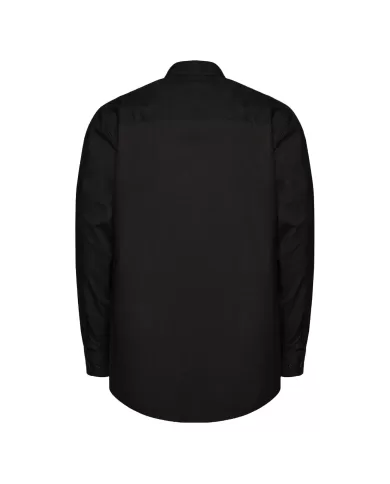 Camicia uomo nera con polsini e logo anteriore | RICHMOND Camicia uomo nera con polsini e logo anteriore | RICHMOND