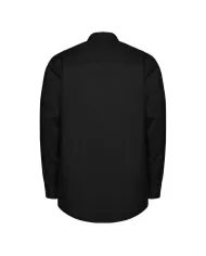 Camicia uomo nera con polsini e logo anteriore | RICHMOND Camicia uomo nera con polsini e logo anteriore | RICHMOND