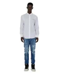 Camicia uomo bianca con polsini e logo anteriore | RICHMOND Camicia uomo bianca con polsini e logo anteriore | RICHMOND