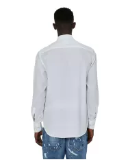 Camicia uomo bianca con polsini e logo anteriore | RICHMOND Camicia uomo bianca con polsini e logo anteriore | RICHMOND