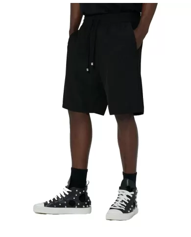 Bermuda uomo nere con coulisse e tasche ad ambo i lati | RICHMOND Bermuda uomo nere con coulisse e tasche ad ambo i lati | RICHMOND