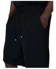 Bermuda uomo nere con coulisse e tasche ad ambo i lati | RICHMOND