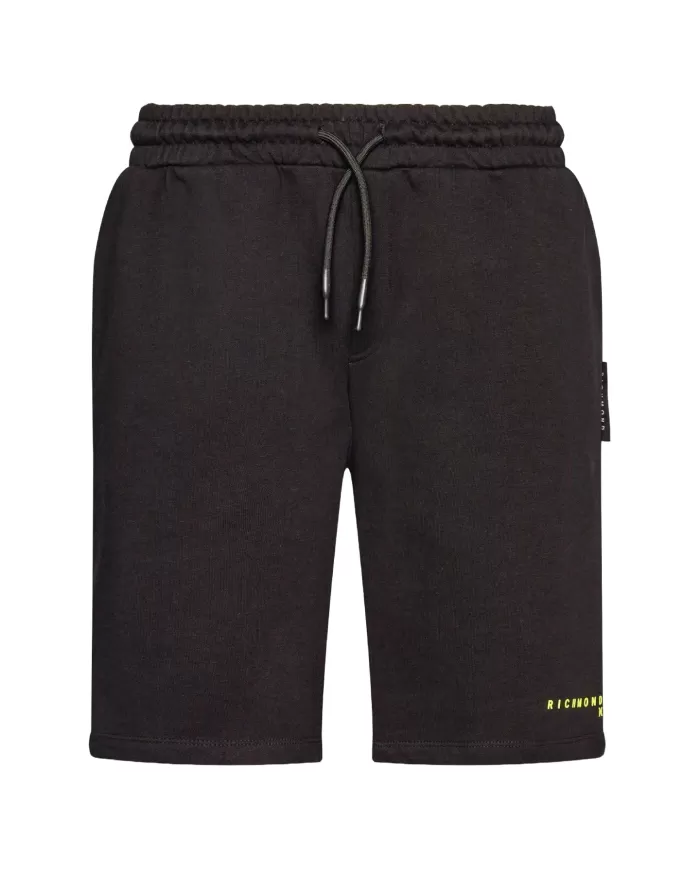 Bermuda uomo nere con coulisse e logo anteriore | RICHMOND Bermuda uomo nere con coulisse e logo anteriore | RICHMOND