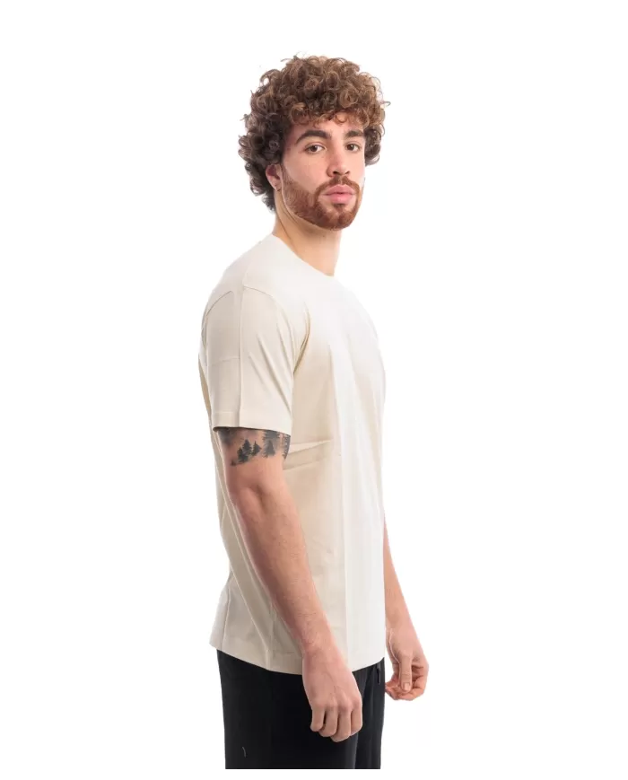 T-Shirt uomo latte con logo posteriore | RICHMOND T-Shirt uomo latte con logo posteriore | RICHMOND