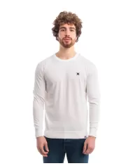 Maglia uomo bianca con logo anteriore e banda bicolore | RICHMOND Maglia uomo bianca con logo anteriore e banda bicolore | RICHMOND