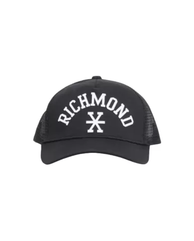 Cappello con visiera uomo nera con logo stampato | RICHMOND