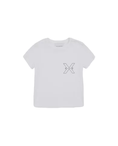 T-Shirt donna off white in cotone con logo in rilievo | RICHMOND T-Shirt donna off white in cotone con logo in rilievo | RICHMOND