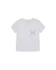 T-Shirt donna off white in cotone con logo in rilievo | RICHMOND T-Shirt donna off white in cotone con logo in rilievo | RICHMOND