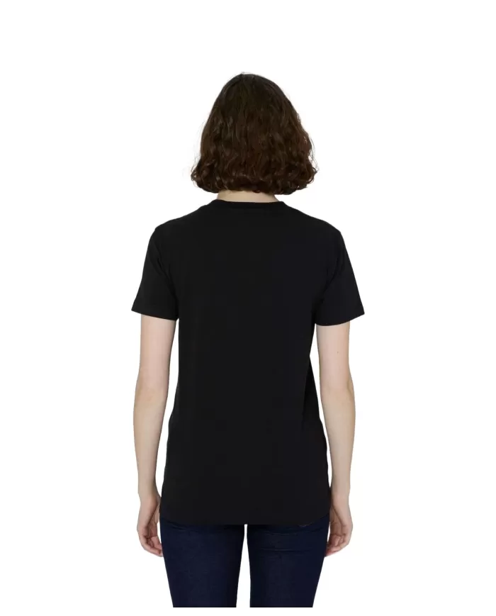 T-Shirt donna nera e off white con logo anteriore | RICHMOND T-Shirt donna nera e off white con logo anteriore | RICHMOND