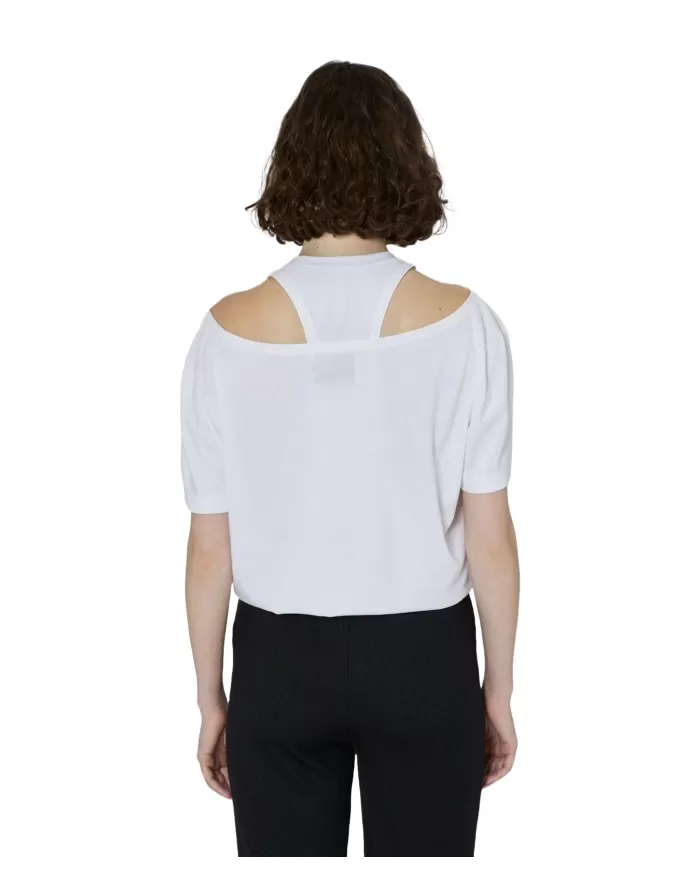 T-shirt crop donna bianca con logo anteriore | RICHMOND T-shirt crop donna bianca con logo anteriore | RICHMOND