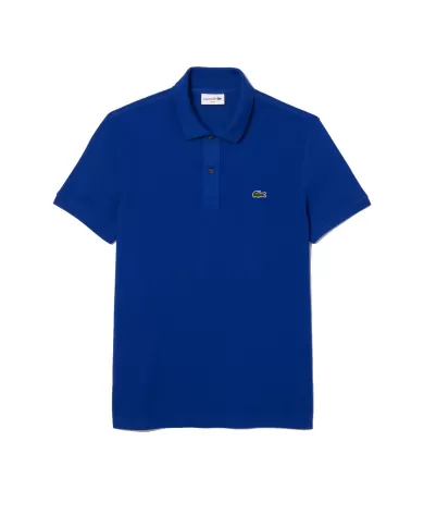 Polo uomo blu/azzurro in piqué con logo ricamato | LACOSTE Polo uomo blu/azzurro in piqué con logo ricamato | LACOSTE