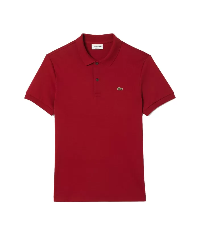 Polo uomo bordeaux con logo ricamato | LACOSTE Polo uomo bordeaux con logo ricamato | LACOSTE
