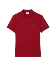Polo uomo bordeaux con logo ricamato | LACOSTE