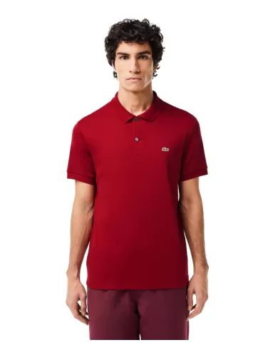 Polo uomo bordeaux con logo ricamato | LACOSTE Polo uomo bordeaux con logo ricamato | LACOSTE