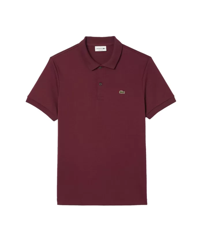 Polo uomo bordeaux con logo ricamato | LACOSTE Polo uomo bordeaux con logo ricamato | LACOSTE