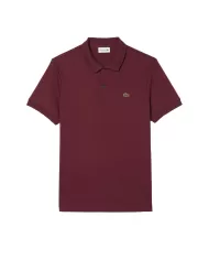Polo uomo bordeaux con logo ricamato | LACOSTE