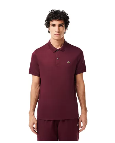 Polo uomo bordeaux con logo ricamato | LACOSTE Polo uomo bordeaux con logo ricamato | LACOSTE